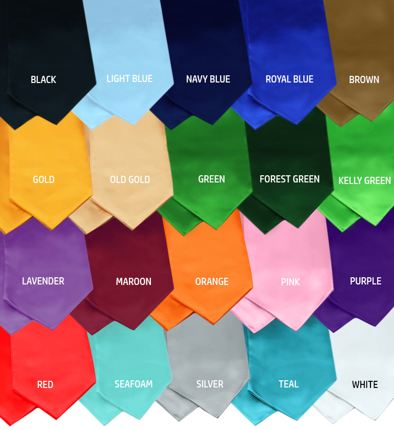 Graduation Stole for Unisex Adults Sash 60&quot; Long 16 Colors