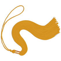 Peach Graduation Tassels